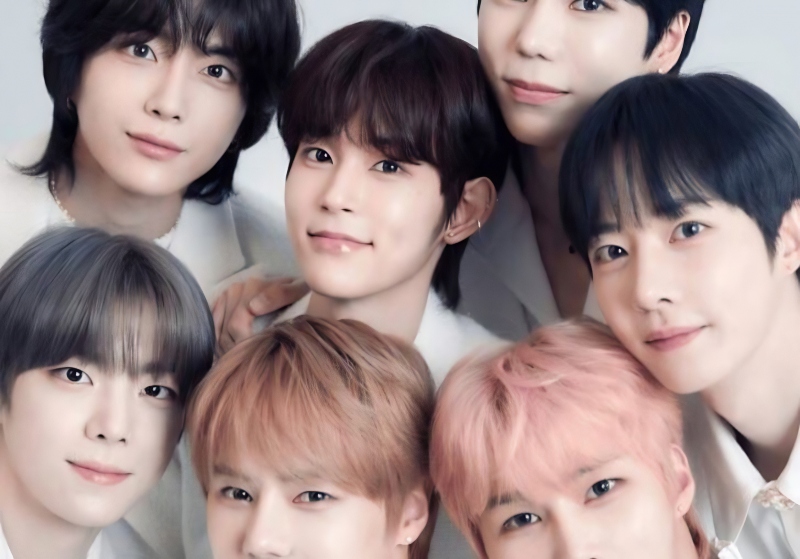 The 7 remaining members of the K-pop boy group - X