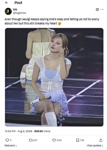 @ksgdinas - Seulgi crying in concert - X